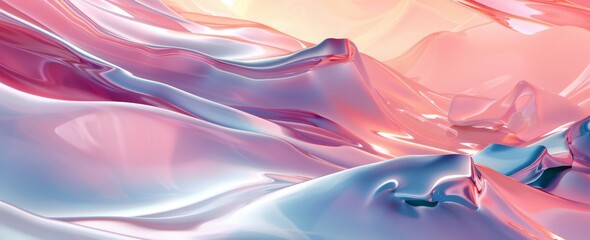 3D fluid shapes in pastel colors with smooth, organic forms and a dynamic, wavy texture. Ideal for...