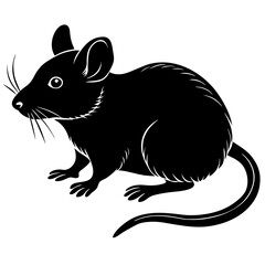 black-silhouette-of-a-mouse-on-a-white-background