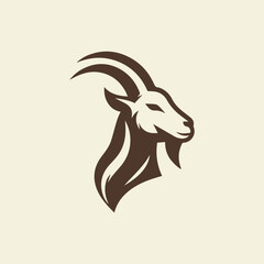 Illustrator design Creative Goat logo design goat icon modern company logo, Goat logo icon vector design