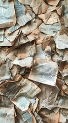A pile of crumpled papers with the words "The End" written on them