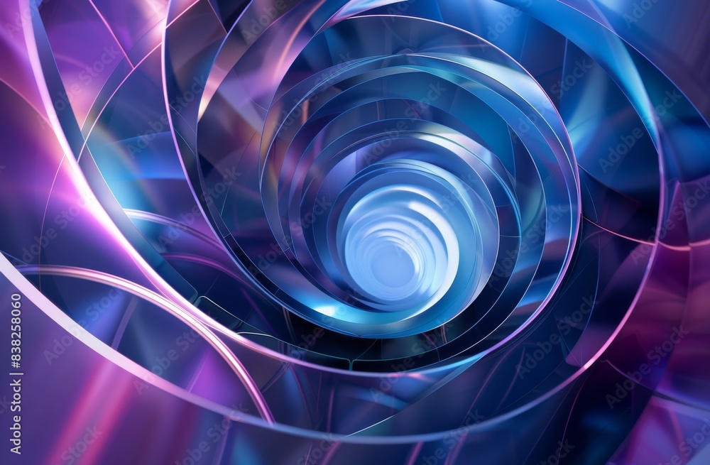 Poster design layout for web, banners, flyers, posters. fluid geometric figures in the shape of swirls on c