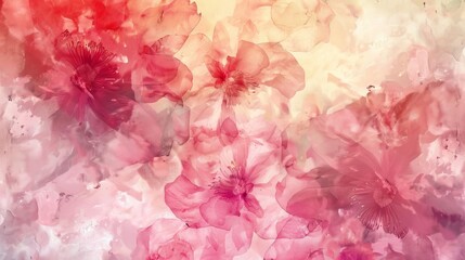 elegant floral watercolor wallpaper with delicate texture abstract background illustration