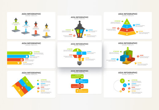 AIDA Model Infographic Template