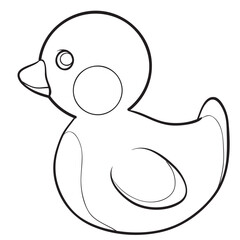 Simple Rubber Duck Drawing