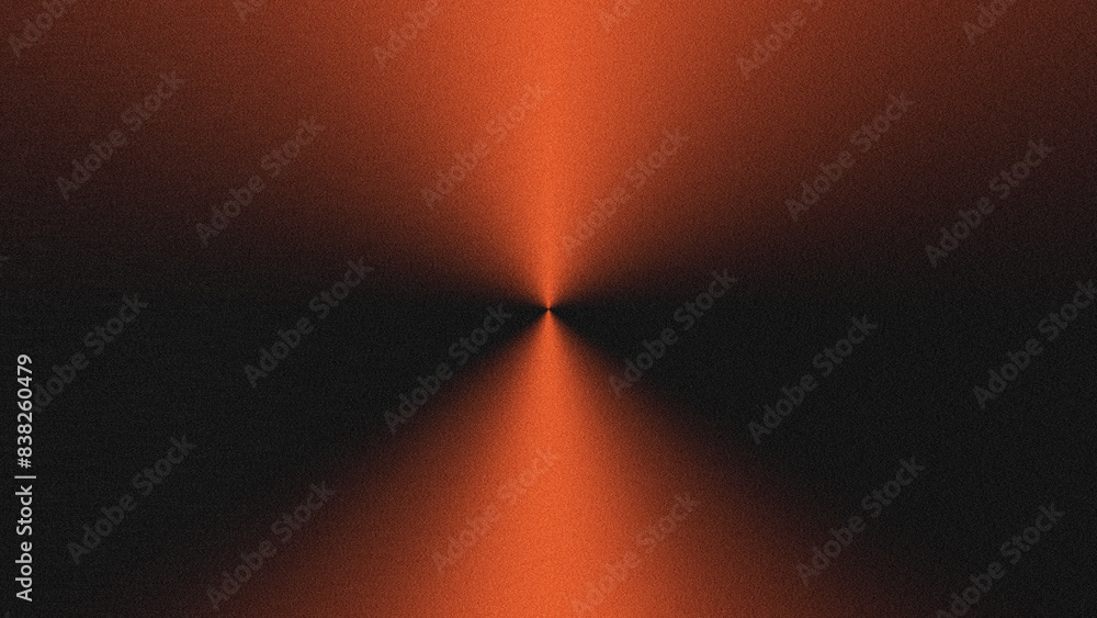 Poster orange: grainy abstract orange background with abstract rays and motion blur, gradient grain backgro