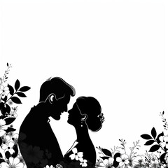 sylwetka, baba, para, lud, kocham, plik wektorowy, ilustracja, dzieci, czarna, rod, człowiek, mama, sylwetka, romans, córka, taniec, osoba, razem