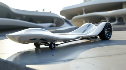  Skateboard of a beautiful Transportation with futuristic design
