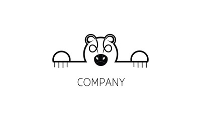 logo inspired by a cute bear animal