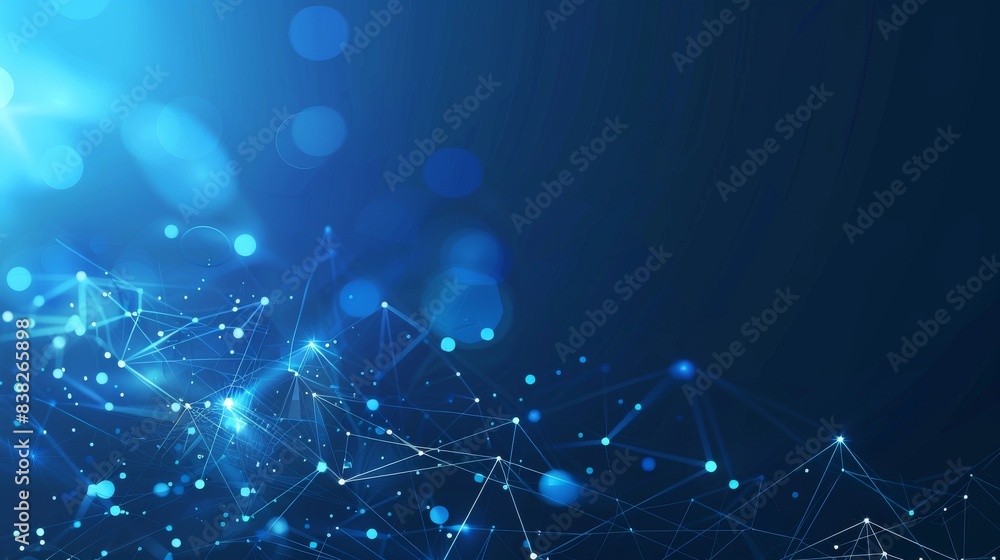 Poster blockchain technology network futuristic background with blocks and polygons. global cryptocurrency 