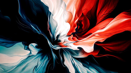an abstract art piece that showcases a mesmerizing blend of vivid shades 