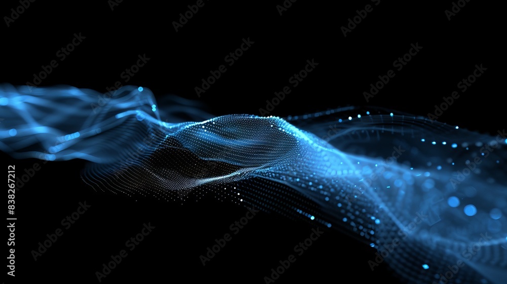 Poster dots and lines connected to networks. technology background. plexus. big data background. a 3d rende