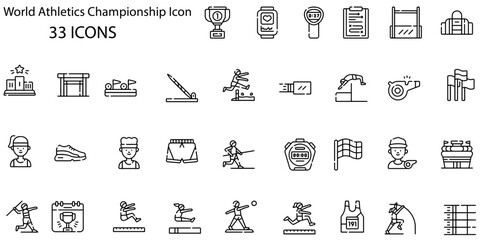 New sports icons and sports symbols, the flag of Japan
