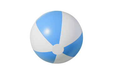 Inflatable ball for beach and water games. Set of beach ball . Beach ball on isolated background.