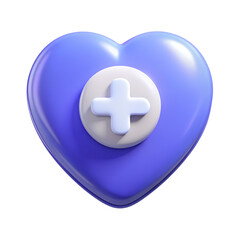 Obraz premium 3D health icon highly detailed isolated on transparent background PNG file