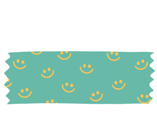 washi tape design, washi tape png, washi tape clipart, Sticky strips. Colored decorative tape mini washi sticker decoration. Cute smile washi tape design.