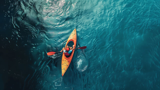 Kayaking, the joy of traveling on the water.