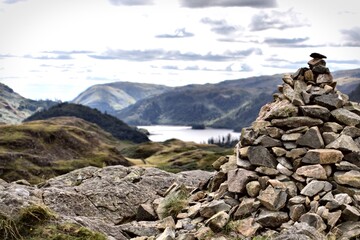 hiker on the mountain