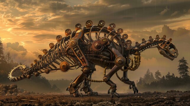  Steampunk Amargasaurus