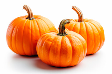 Obraz premium Pumpkins on a white background.