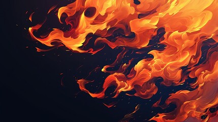 black and red dark background fire flame texture and smoke energetic anime vibes