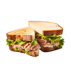 sandwich with ham and vegetables