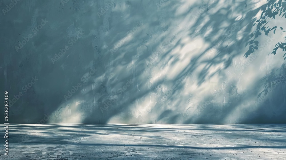 Poster soothing minimalist abstract background with blurred natural light and shadow overlays on a textured
