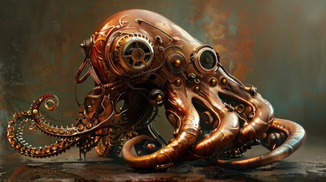 Steampunk Cephalaspis.