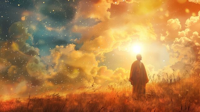 spiritual visions john the apostles prophetic revelations digital illustration