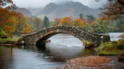 Slater's Bridge in Little Langdale, UK Lake District