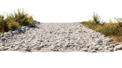 country gravel path, isolated on a white background.