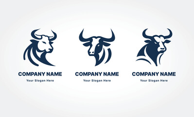 Powerful Bull Logo Vector for Your Brand