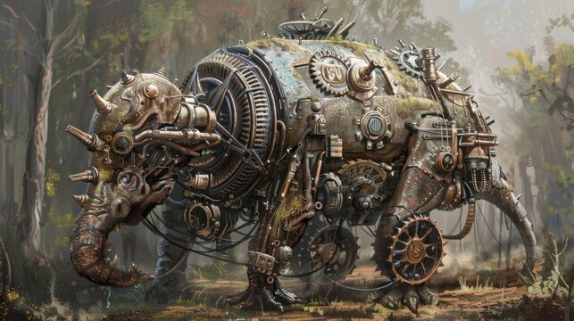 Steampunk Daeodon