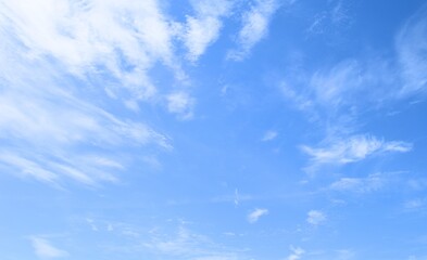 Sky blue and clouds background