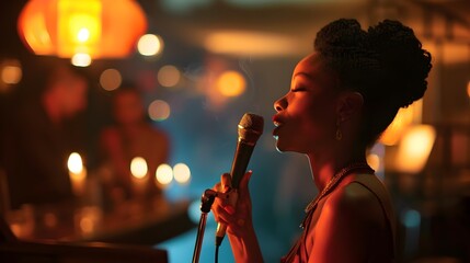 Jazz Singer Enthralls Intimate Club Audience with Vintage Charisma