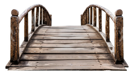 wooden bridge in the forest