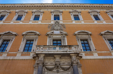 Part of the facade of a renaissance palazzo