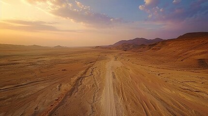 Arava Desert. Beautiful view of the rock formation and landscape of the Arava desert valley near Shhoret Canyon, southern Israel. Design for every purpose