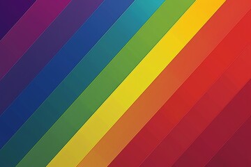 Striped rainbow background in vibrant colors creating a visually striking pattern ideal for themes of pride diversity and inclusivity in modern digital design