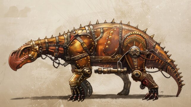 Steampunk Lystrosaurus.