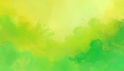Fototapeta premium Manchas abstratas de aquarela, em tons de amarelo e verde.