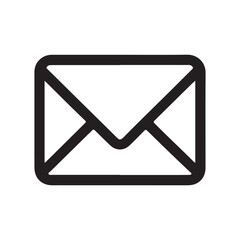 mail icon on white