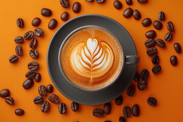 Steaming mugs of coffee, one with cinnamon, offer a warm breakfast choice