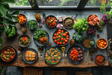 A colorful floral design with flowers decorating a window and door