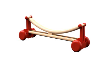  image of a seesaw, isolated on a white background.