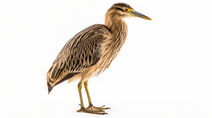 Obraz premium American brown heron bird isolated on background