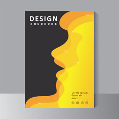 Brochure template design, Book cover design modern. Annual report. catalog. Simple Flyer promotion. magazine. Vector eps 10