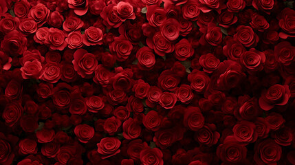 Enchanting Red Roses: A High-Resolution Background Blanket
