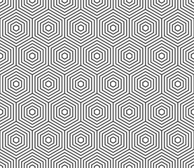 Pattern of geometric shapes. Simple stacked hexagons. Large hexagon shapes. Seamless tileable vector illustration.