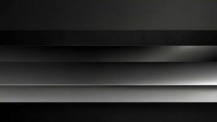Gray black white glowing abstract gradient shape on grainy black background