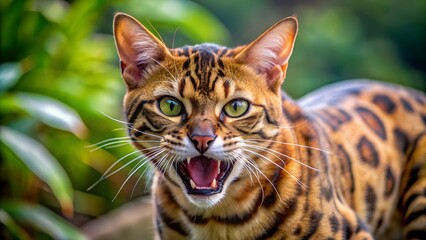 Naklejka premium bengal cat portrait